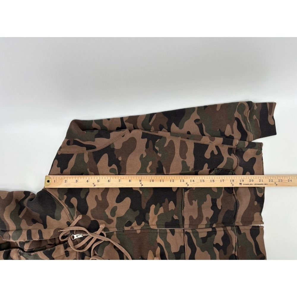 NWT Nili Lotan Callie Zip Up Hoodie Brown Camouflage Sz XS $345 - Picture 10 of 11